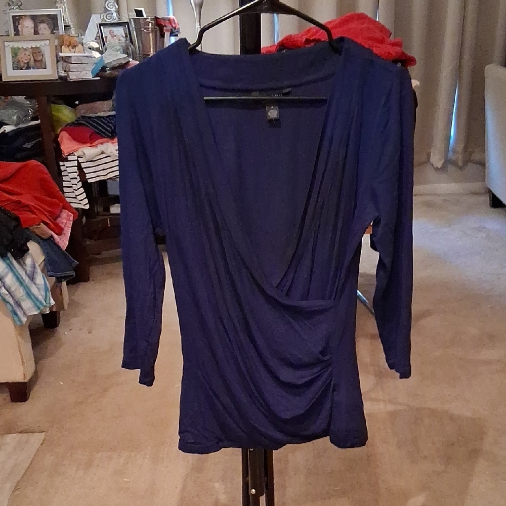 Ralph Lauren Elegant Navy Blouse